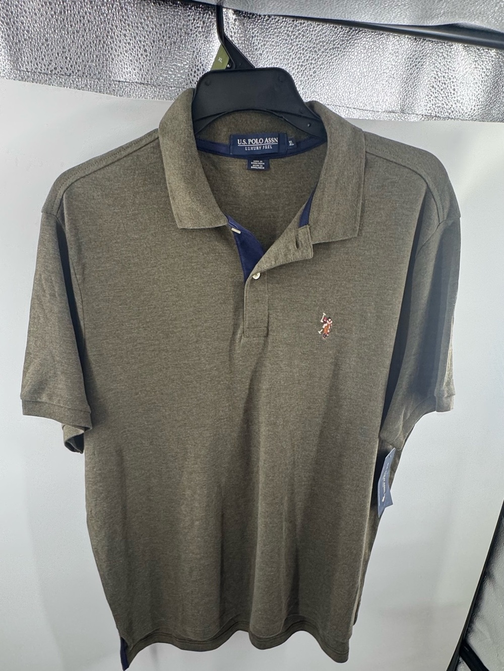 U.S. Polo Assn. Olive Green Polo Shirt with Embroidered Logo